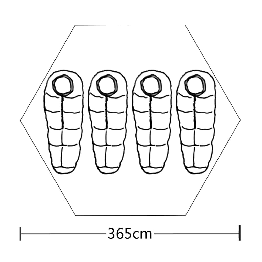 4-person Tent Yellow