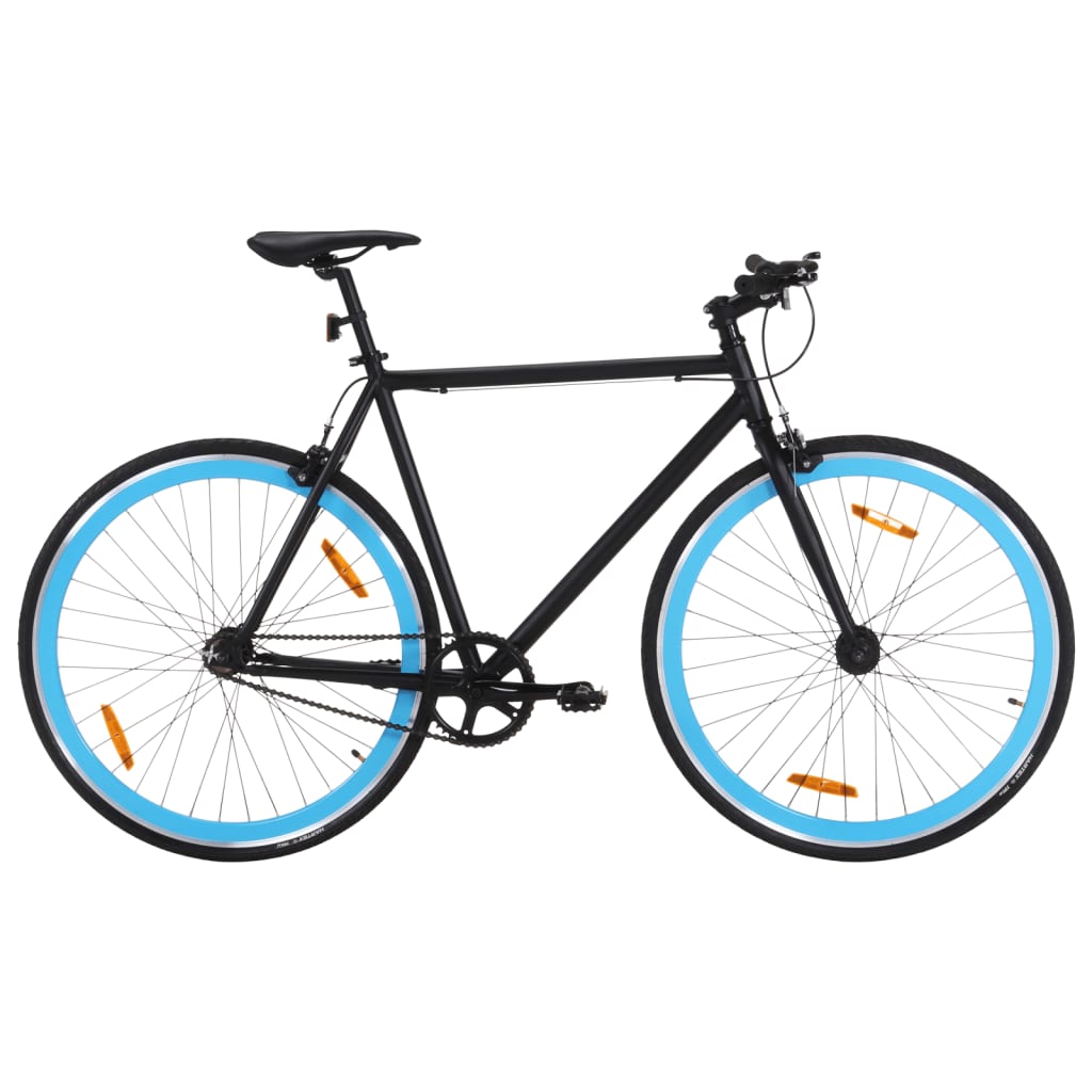 Fixed Gear Bike Black and Blue 700c 59 cm