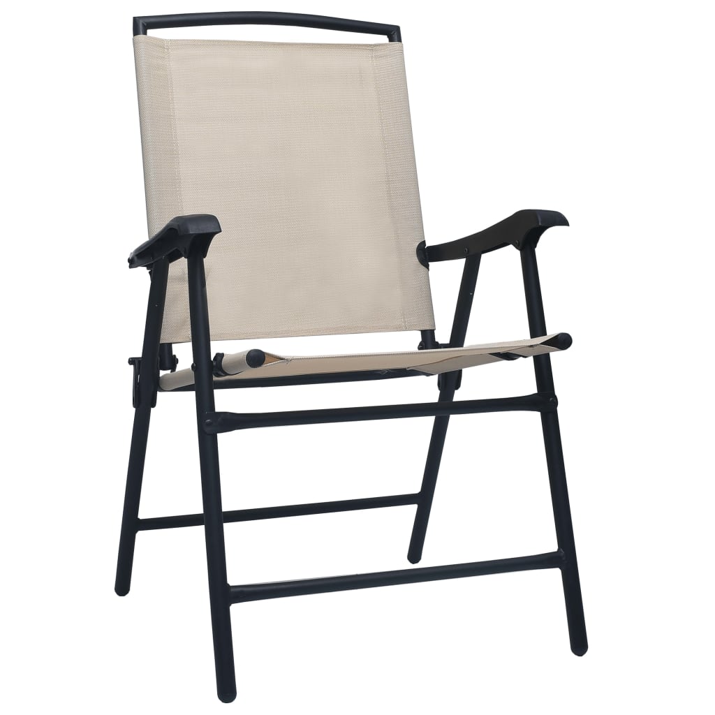 3 Piece Bistro Set Cream Steel