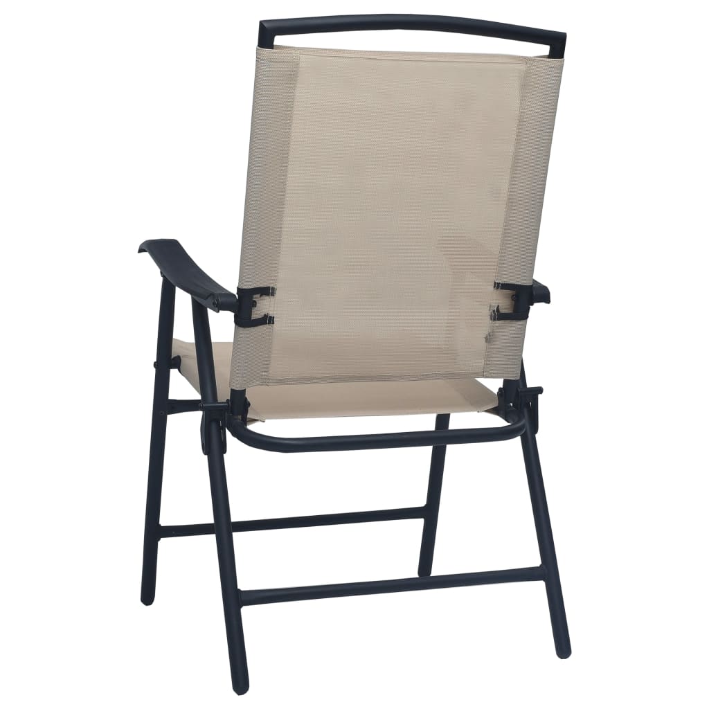 3 Piece Bistro Set Cream Steel