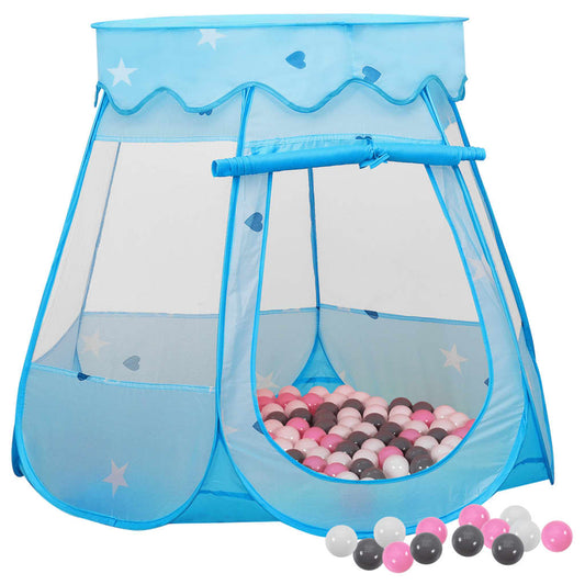 Children Play Tent with 250 Balls Blue 102x102x82 cm