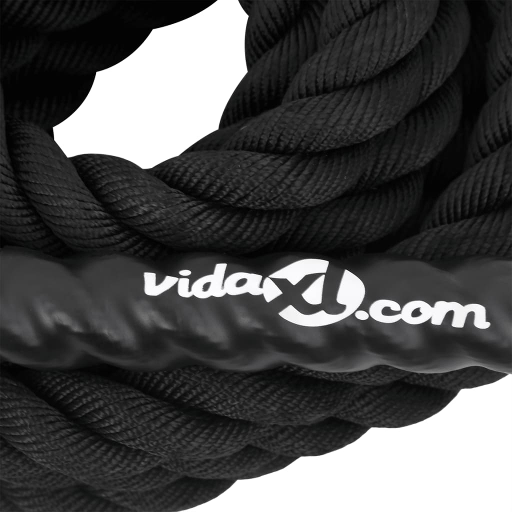 Battle Rope Black 9 m 6.8 kg Polyester