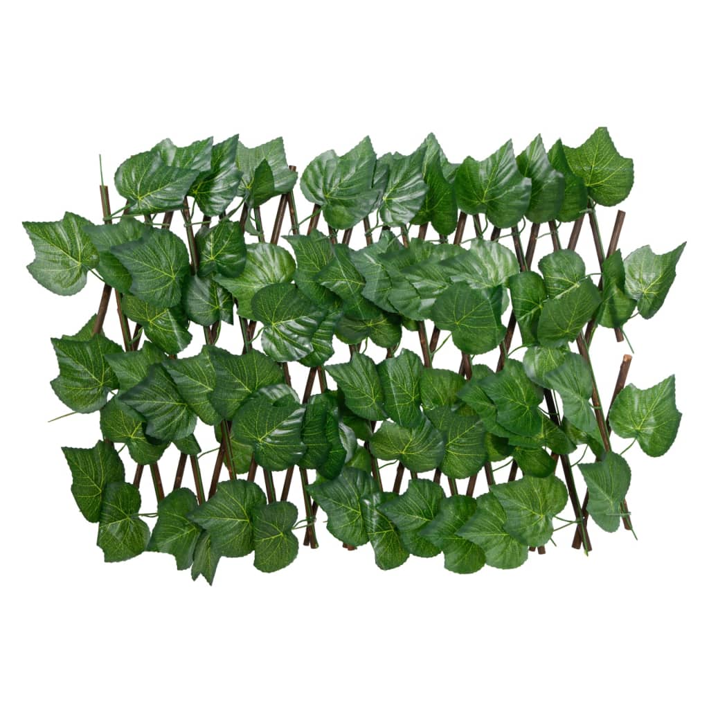 Artificial Grape Leaf Trellis Expandable Green 5 pcs 180x20 cm